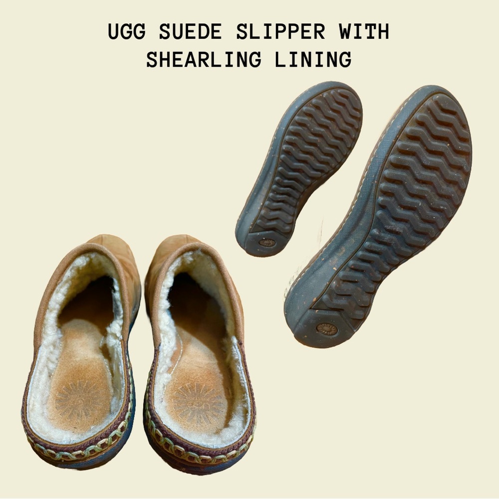 Ugg Suede Slip On Shoes - W Size 9 (more like 8.5)